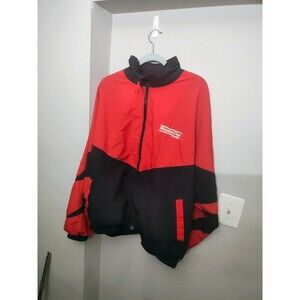 Vintage NASCAR Winston Cup Series Jacket Red Black Full Zip Racing Coat